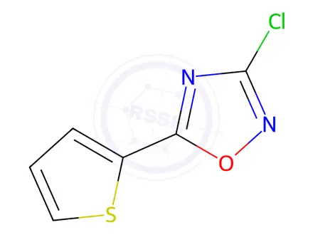 Chemical structure of 3-chloro-5-(thiophen-2-yl)-1,2,4-oxadiazole