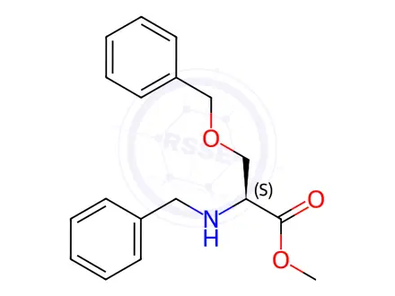 Chemical structure of (S)-Methyl 2-(benzylamino)-3-(benzyloxy)propanoate