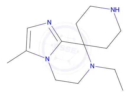 Chemical structure of 7-Ethyl-3-methyl-6,7-dihydro-5H-spiro[imidazo[1,2-a]pyrazine-8,4'-piperidine]