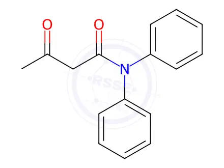 Chemical structure of 3-Oxo-N,N-diphenylbutanamide