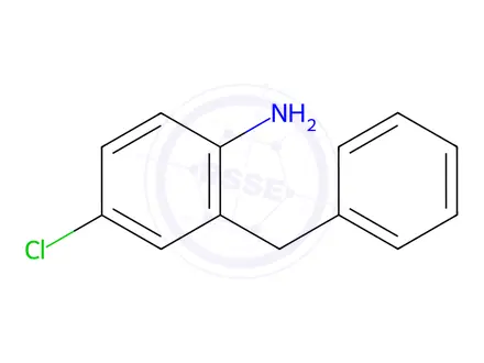 Chemical structure of 2-Benzyl-4-chloroaniline