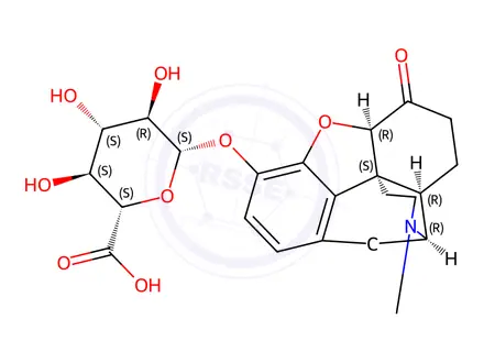 Chemical structure of Hydromorphone-3-glucuronide
