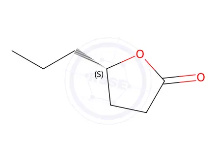 Chemical structure of (S)-4-HEPTANOLIDE STANDARD FOR GC