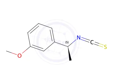 Chemical structure of (S)-(+)-1-(3-Methoxyphenyl)ethyl isothiocyanate