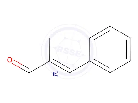 Chemical structure of 2-methyl-3-phenylacrylaldehyde