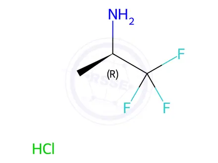 Chemical structure of (2R)-1,1,1-Trifluoropropan-2-amine hydrochloride