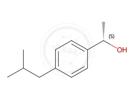Chemical structure of (S)-1-(4-Isobutylphenyl)ethan-1-ol