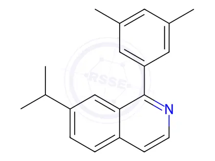 Chemical structure of 1-(3,5-Dimethylphenyl)-7-isopropylisoquinoline