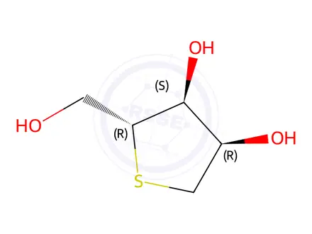 Chemical structure of (2R,3S,4R)-2-(Hydroxymethyl)tetrahydrothiophene-3,4-diol