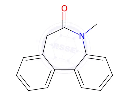 Chemical structure of 5,7-Dihydro-5-methyl-6H-dibenz[b,d]azepin-6-one