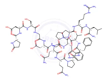 Chemical structure of (GLY6)-LOCUSTAPYROKININ