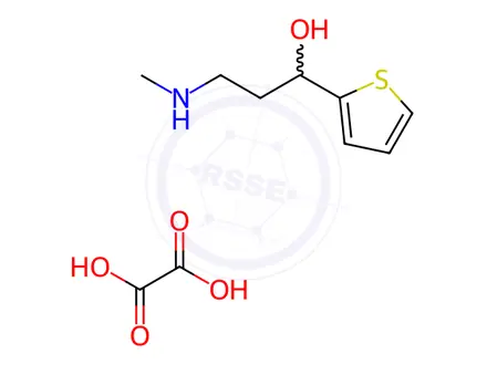 Chemical structure of 3-(Methylamino)-1-(thiophen-2-yl)propan-1-ol Oxalate