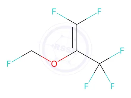 Chemical structure of 1,1,3,3,3-Pentafluoro-2-(fluoromethoxy)-1-propene