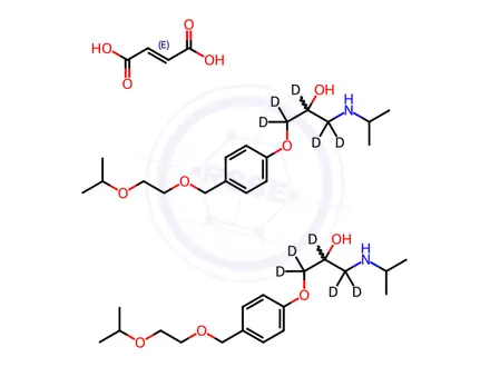 Chemical structure of Bisoprolol D5 Fumarate