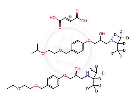 Chemical structure of Bisoprolol-d7 Hemifumarate