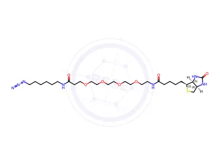 Chemical structure of Biotin-PEG4-Amide-C6-Azide
