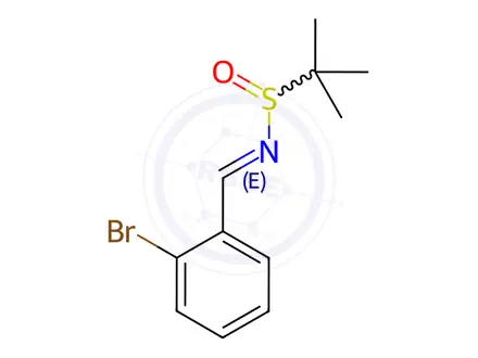 Chemical structure of (E)-N-(2-Bromobenzylidene)-2-methylpropane-2-sulfinamide