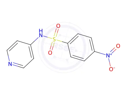 Chemical structure of 4-Nitro-N-pyridin-4-ylbenzenesulfonamide