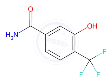 Chemical structure of Benzamide, 3-hydroxy-4-(trifluoromethyl)-