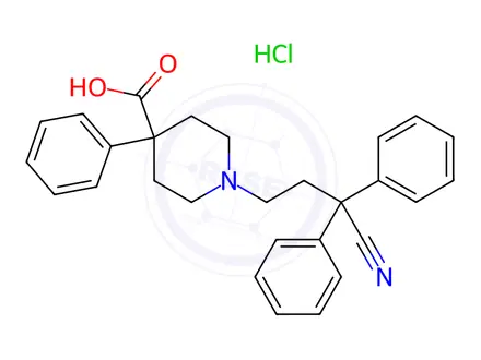 Chemical structure of Difenoxin Hydrochloride (1.0mg/ml in Methanol)