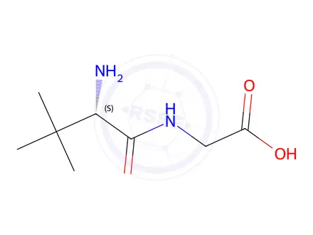 Chemical structure of (S)-(2-Amino-3,3-dimethylbutanoyl)glycine