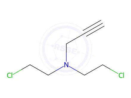Chemical structure of N,N-Bis(2-chloroethyl)prop-2-yn-1-amine