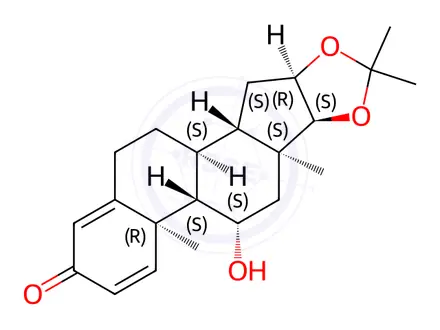 Chemical structure of Desglycolaldehyde Desonide