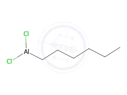 Chemical structure of dichlorohexylaluminium