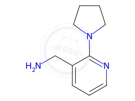 Chemical structure of (2-(Pyrrolidin-1-yl)pyridin-3-yl)methanamine