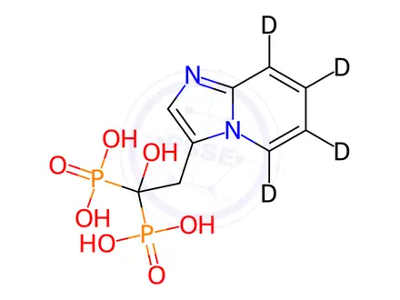 Chemical structure of Minodronic acid-d4