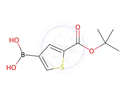 Chemical structure of (5-(tert-Butoxycarbonyl)thiophen-3-yl)boronic acid