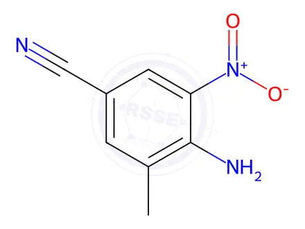 Chemical structure of 4-Amino-5-methyl-3-nitrobenzonitrile