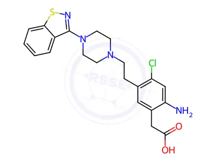 Chemical structure of Ziprasidone EP Impurity C