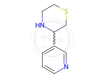 Chemical structure of 3-(pyridin-3-yl)thiomorpholine