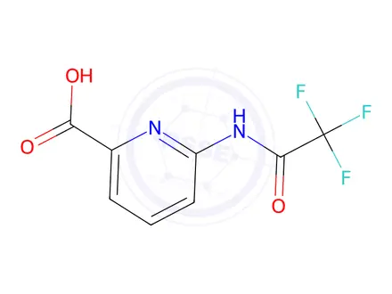 Chemical structure of 6-(2,2,2-Trifluoroacetamido)picolinic acid