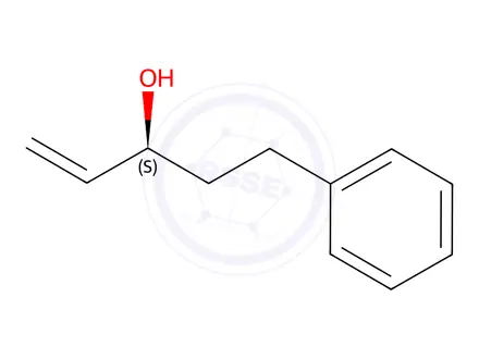 Chemical structure of (S)-3-Hydroxy-5-Phenylpent-1-Ene