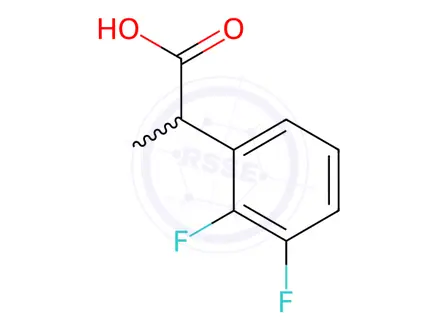 Chemical structure of 2-(2,3-Difluorophenyl)propanoic acid