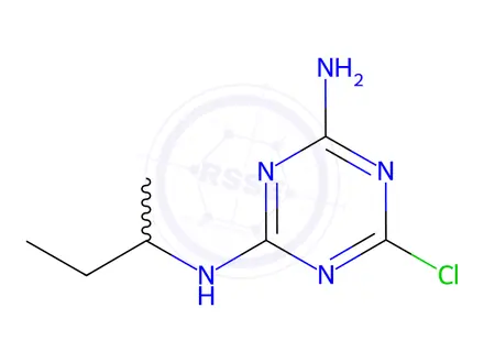 Chemical structure of Sebuthylazine-desethyl