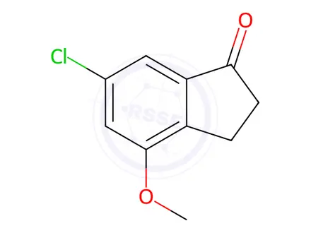Chemical structure of 6-Chloro-4-methoxy-indan-1-one