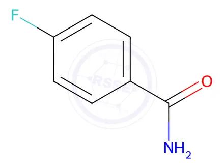 Chemical structure of 4-Fluorobenzamide