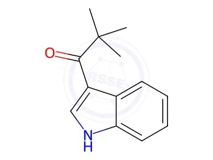 Chemical structure of 1-(1H-indol-3-yl)-2,2-dimethylpropan-1-one