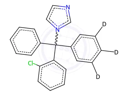 Chemical structure of Clotrimazole-d5
