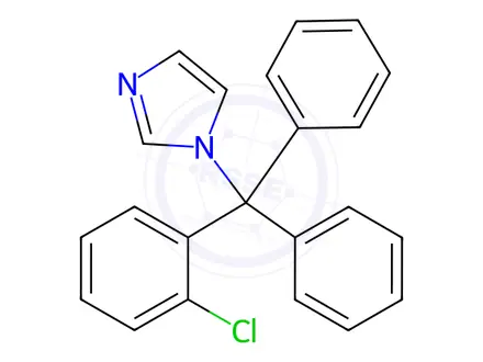 Chemical structure of Clotrimazole