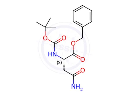 Chemical structure of Boc-Asn-OBzl