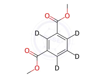 Chemical structure of Dimethyl Isophthalate-2,4,5,6-d4