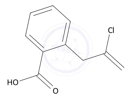 Chemical structure of 2-(2-Chloroallyl)benzoic acid