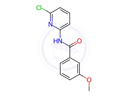 Chemical structure of Benzamide, N-(6-chloro-2-pyridinyl)-3-methoxy-