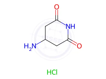 Chemical structure of 4-Aminopiperidine-2,6-dione Hydrochloride
