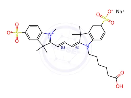 Chemical structure of Sulfo-CY 3 Carboxylic Acid