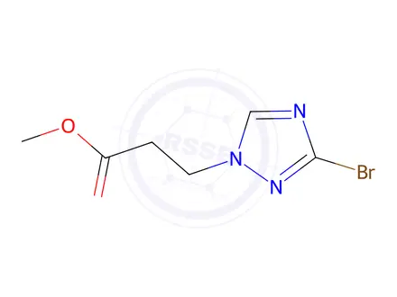 Chemical structure of Methyl 3-(3-bromo-1H-1,2,4-triazol-1-yl)propanoate